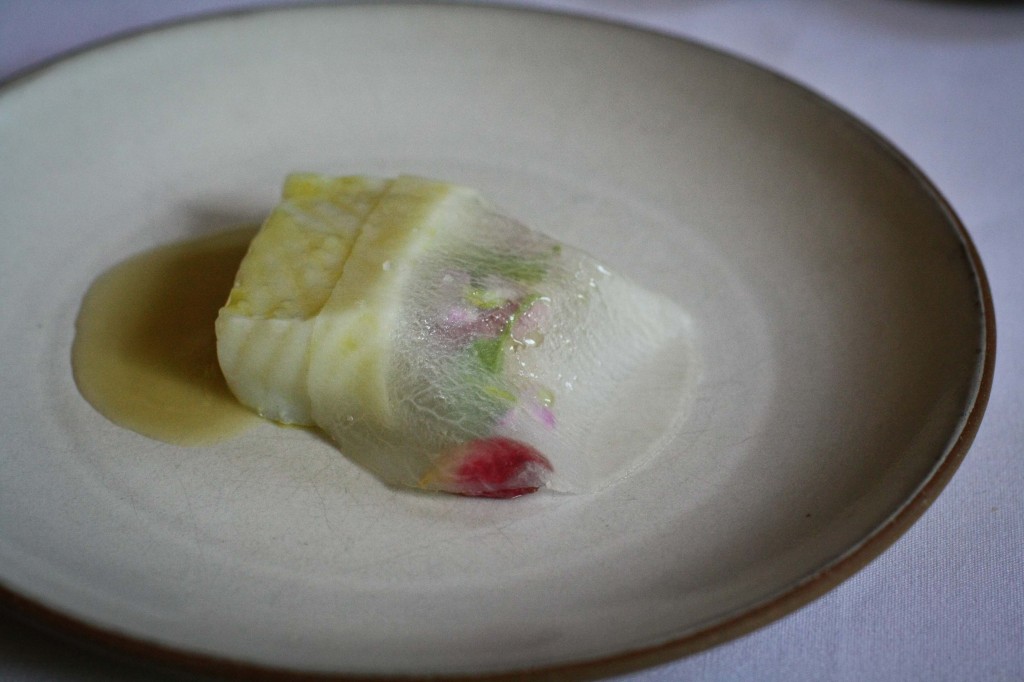 Halibut - slow roasted with pickled daikon and radishes