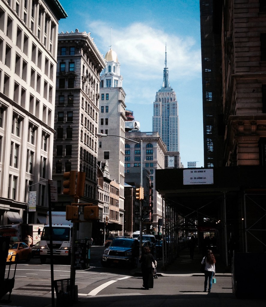 View of the Empire State Building from outside my work. 