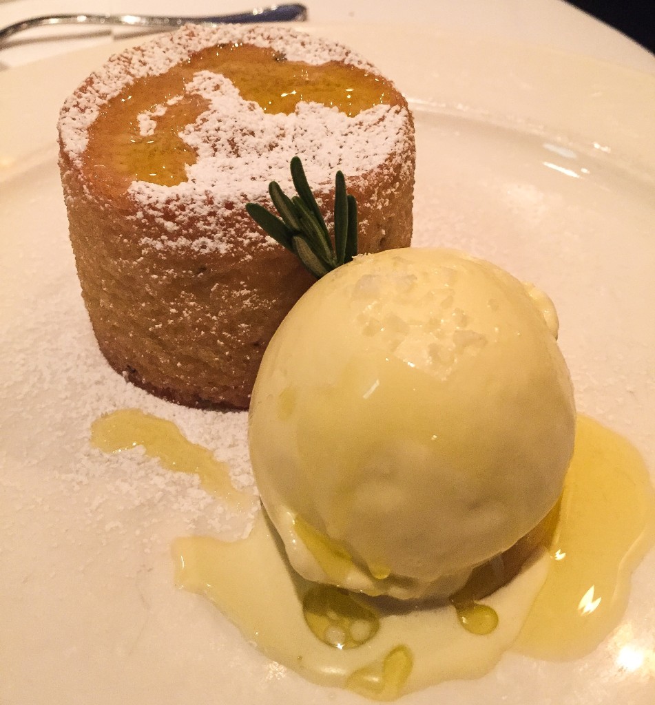 Olive Oil Cake and Gelato