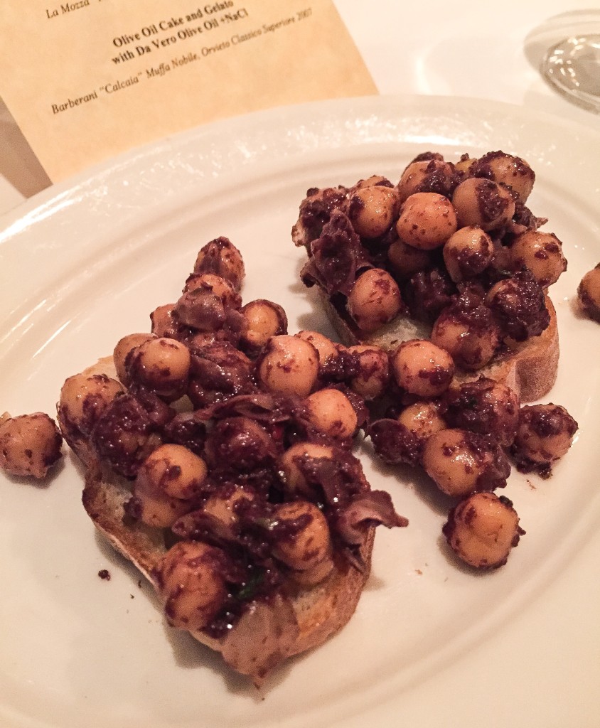 Chickpea and Olive Tapenade Crostinis