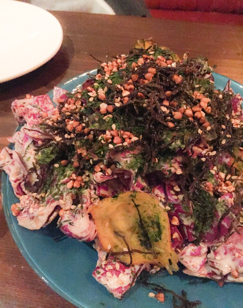 Red Cabbage Salad sesame, anchovy, crunchy buckwheat.