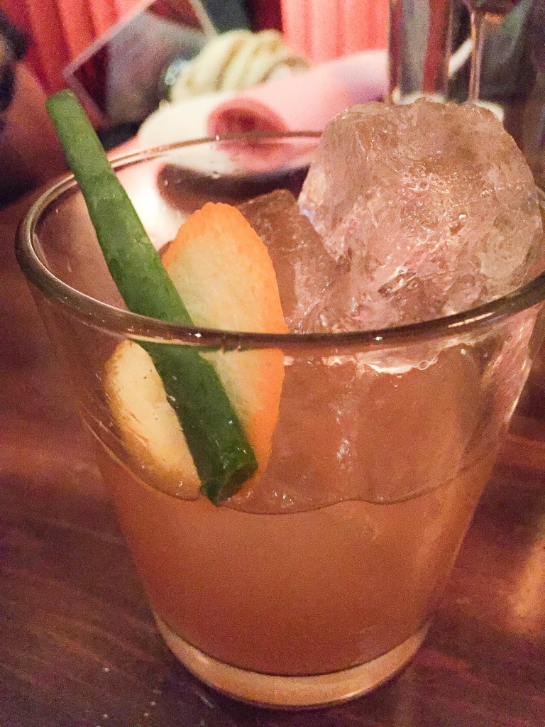 General Tso's Old Fashioned - Rye, peanut and sesame, maggi, ginger, orange peel, chilis, palm sugar.