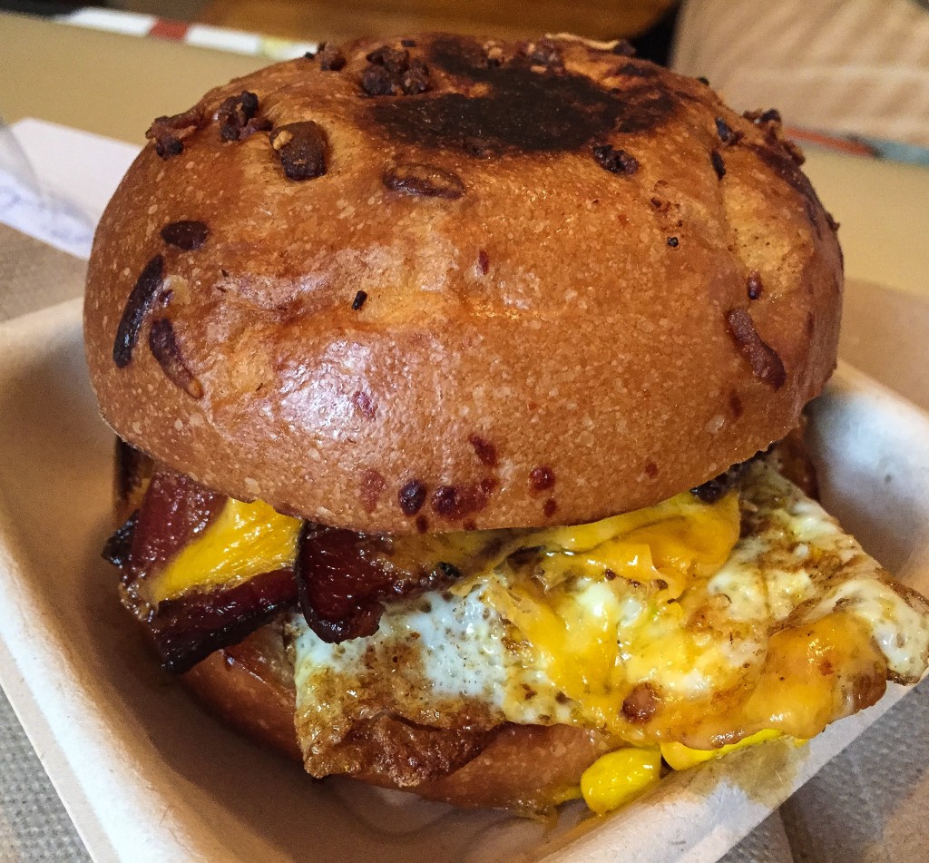 BEC Classic- Smoked Bacon / Sharp Cheddar / Signature Brioche Bun - $8.50