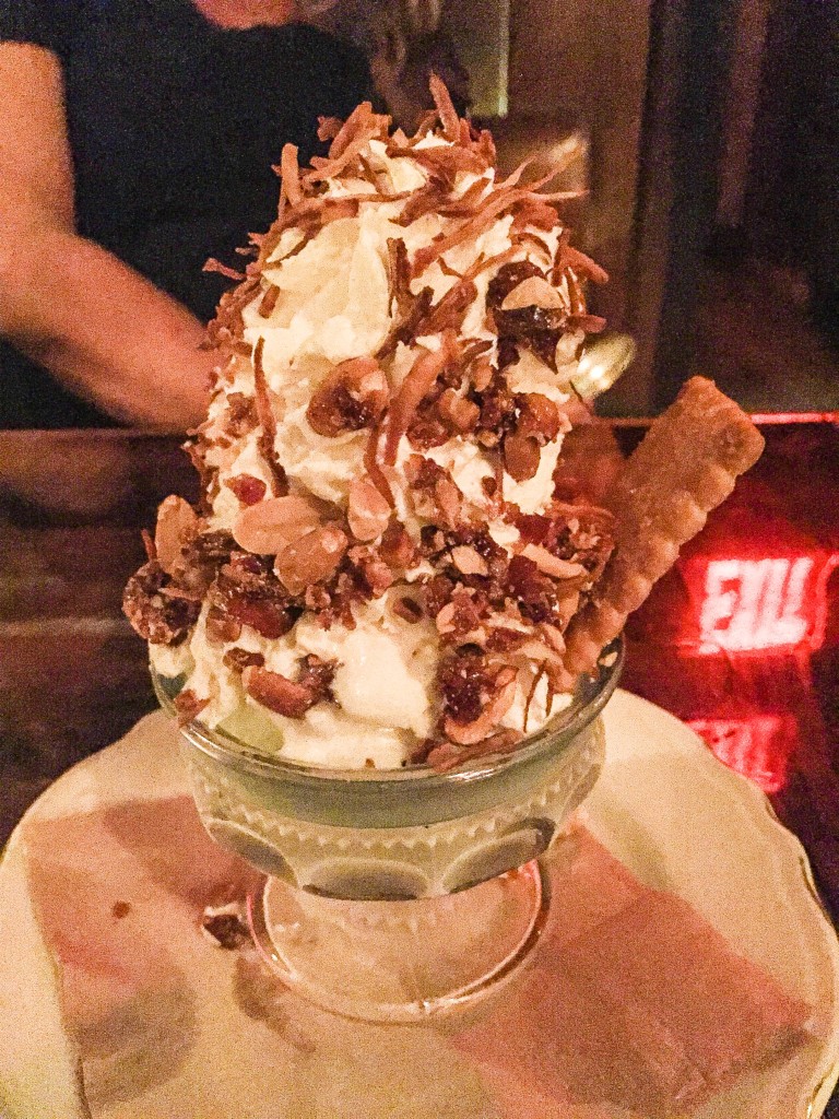 Coconut Ice Cream Sundae