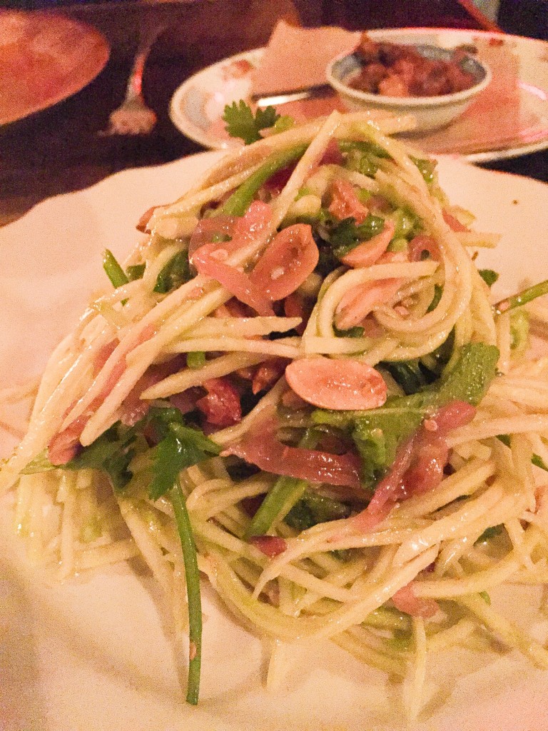 Yum Mamoung - Green Mango Salad - avocado, crushed peanut, chile and lime - $14