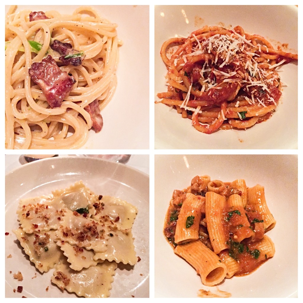 Roman Pasta Tasting Menu - $49