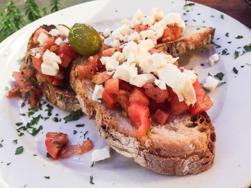 BRUSCHETTE  $ 8.99 Diced mozzarella and tomato in olive oil and herbs, on toasted bread