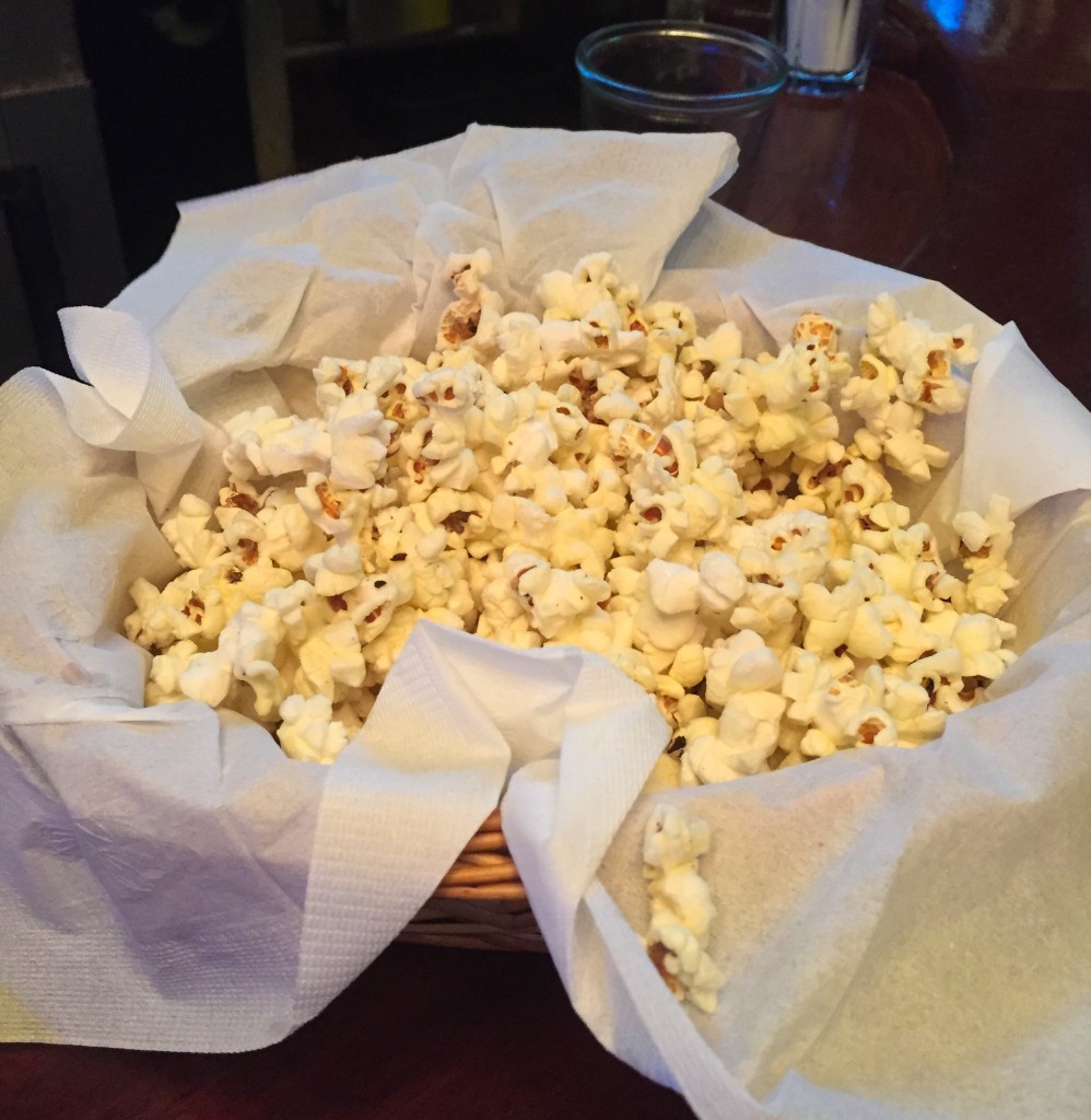 Complimentary Spicy Popcorn