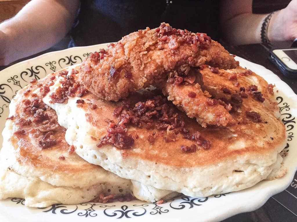 Fried Chicken and Biscuit Pancakes - $15