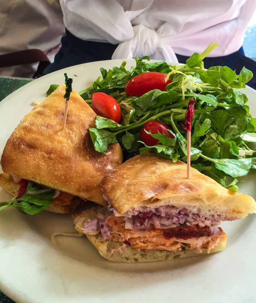 Thyme Roasted Salmon on Ciabatta -$15