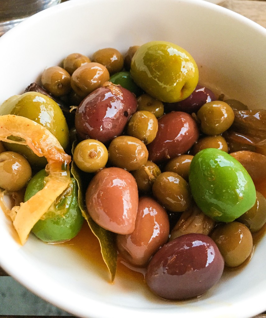 Aceitunas Allinadas - $5 - Home made marinated Spanish Olives