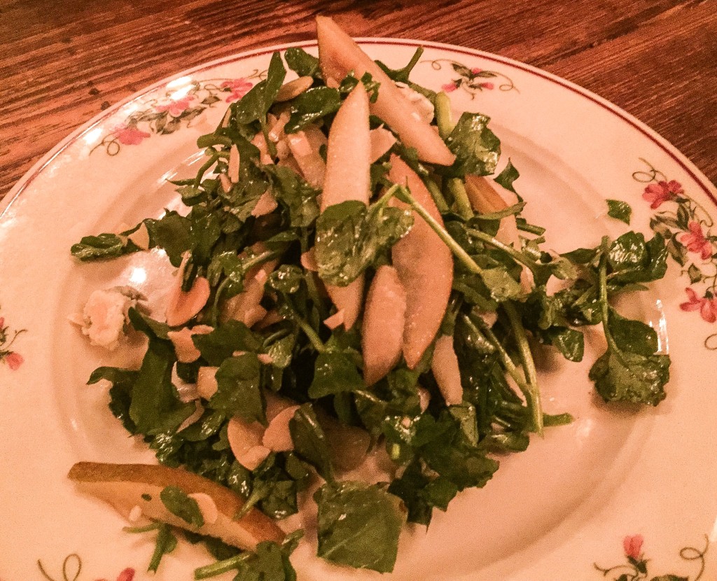 Watercress, Pears, Almonds, Gorgonzola 9