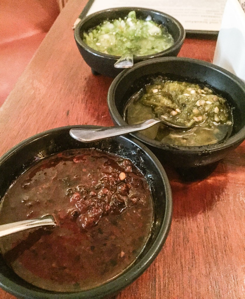 Various Salsas and Sauces - BUT NO CHIPS!!