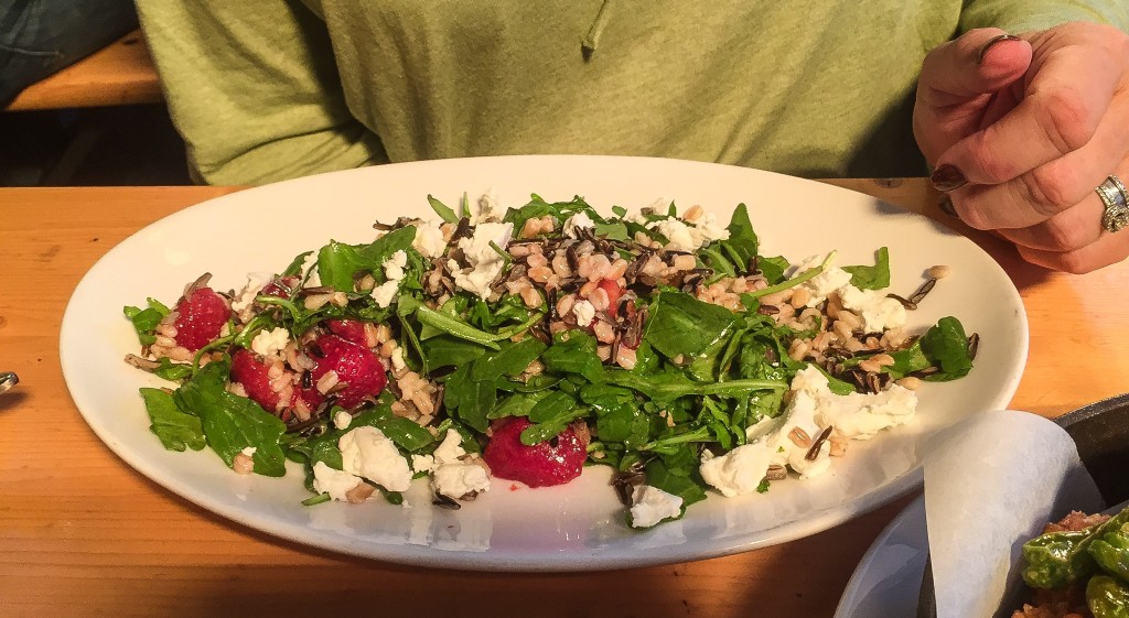 Four-Grain Salad $16 quinoa, farro, barley, wild rice, roasted red beets, arugula, mustard-citrus vinaigrette 