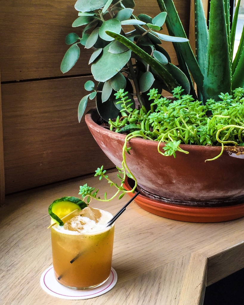 HAPPY TOGETHER 12 / 39 PITCHER PERUVIAN CUCUMBER, FINO SHERRY, BARSOL PERFECTO AMARO, FALERNUM, LIME, GINGER, BITTERS, TONIC