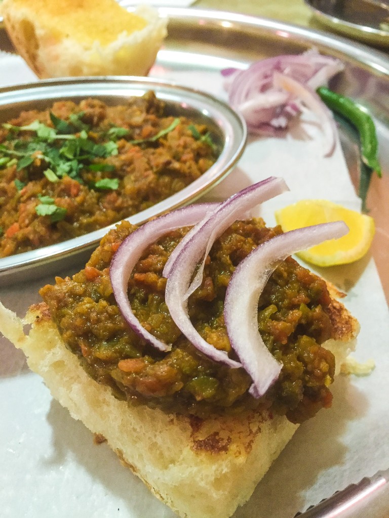 Mumbai Pav Bhaji  $6.00   Vegetable coked in tomato gravy with onions, garlic, ginger and served with Indian style burger bun. 