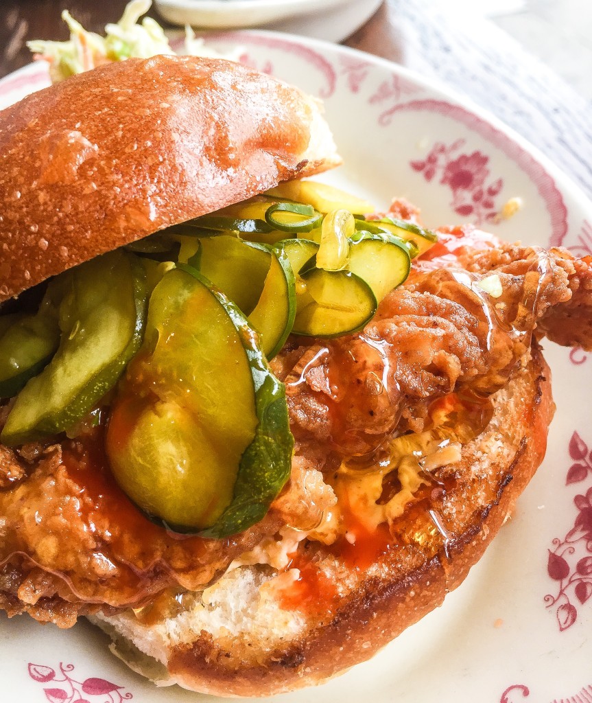 Fried Chicken Sandwich - $10 (add pimento cheese - $1)