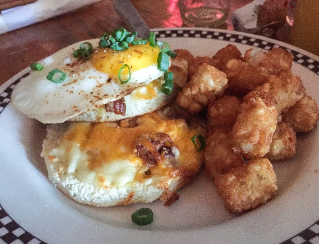 Egg McRuffin - Bechamel, Cheddar, Smoked Bacon, Fried Egg, English Muffin, Tots 14