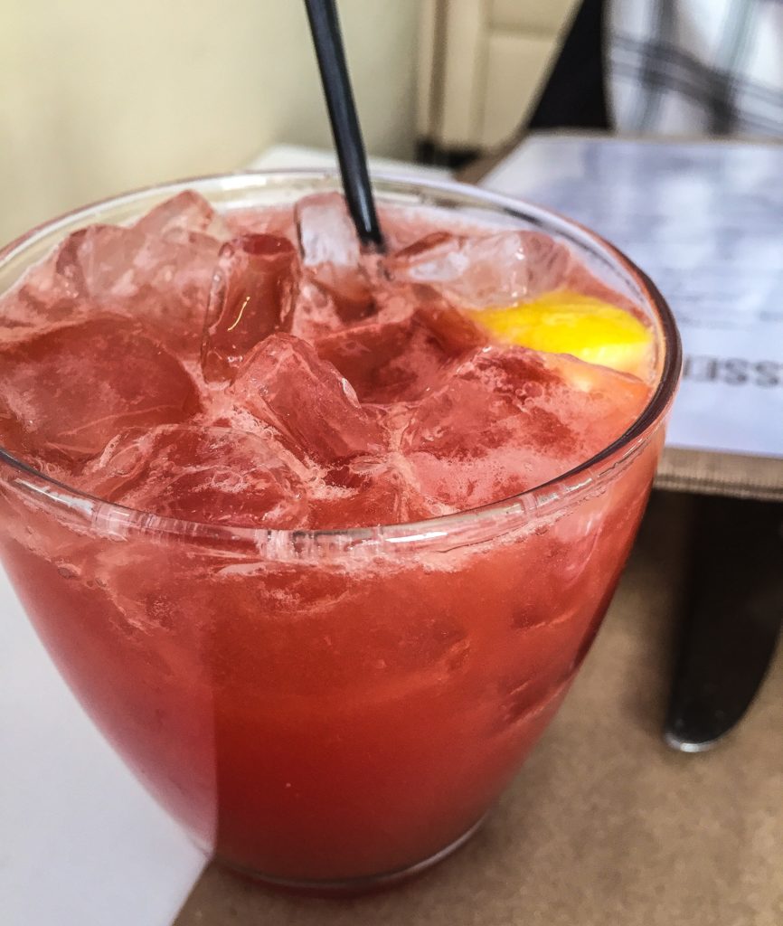 Doctor's Orders - $14 Bulleit Rye, blood orange puree, orange bitters, muddled lemon, rocks