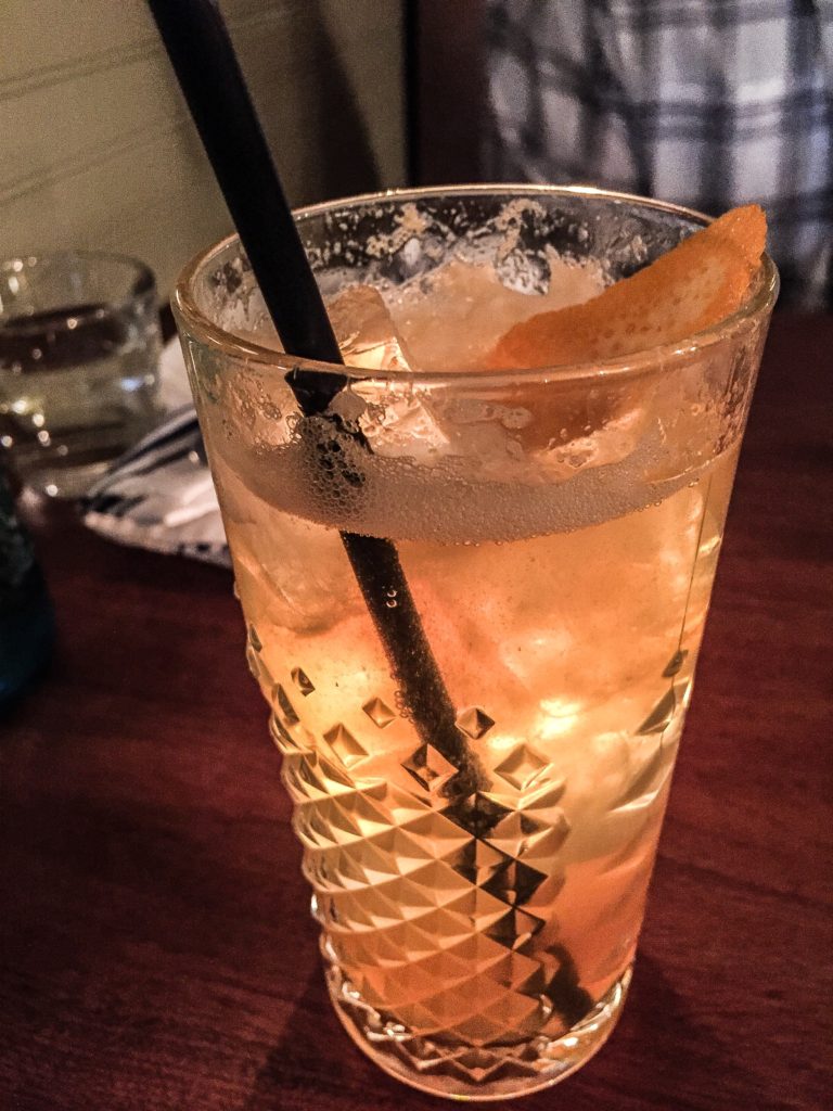 Deja Raconte - Peach-Rooibos Infused Bourbon, Lemon, Orange Bitters - $14