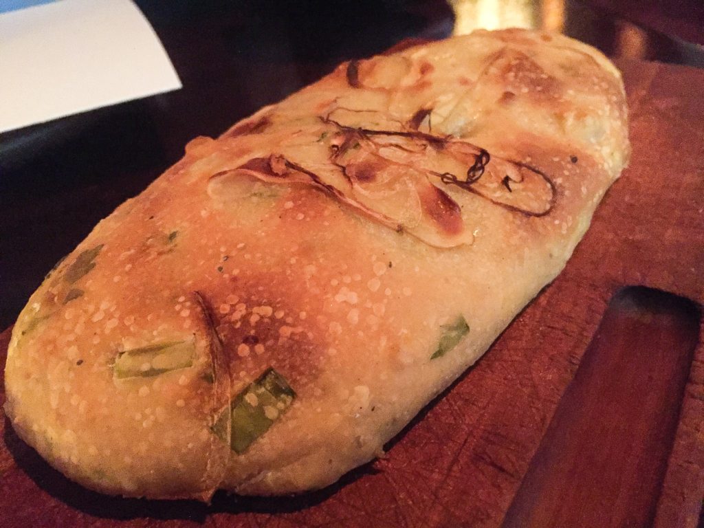 Complimentary Spring Onion and Potato Bread