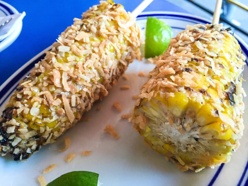 JERK CORN | $7 jerk mayo, toasted coconut