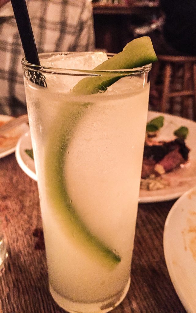 South by Southeast Del Maguey Vida, Pueblo Viejo blanco, yuzu, lime, cucumber $13