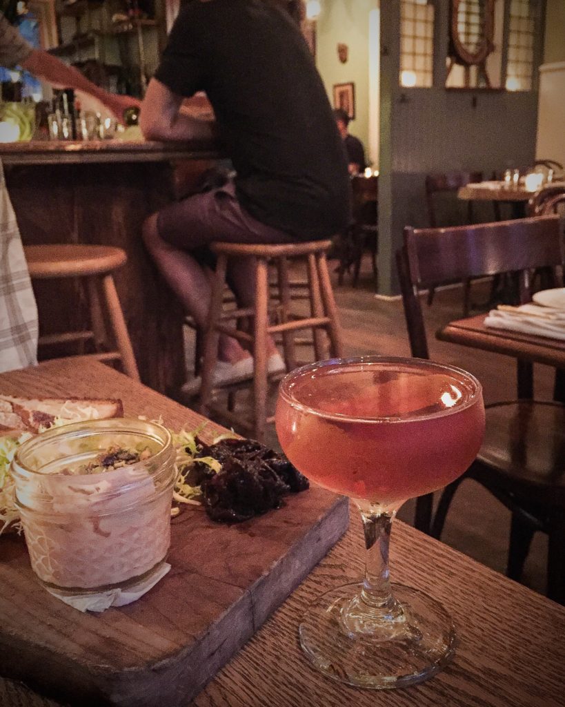 Vinegar Hill Rittenhouse Rye, Cocchi Vermouth, Dolin Genepy, hopped grapefruit bitters $13