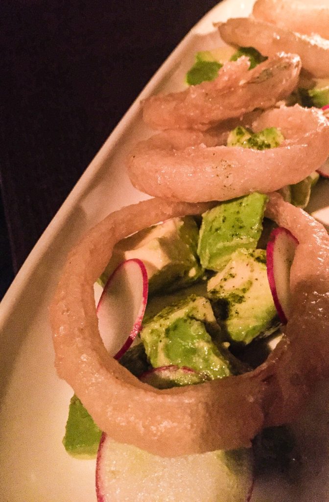 Avocado Onion Ring Salad