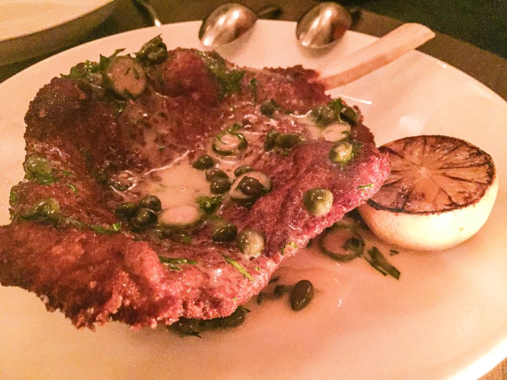 VEAL CHOP MILANESE piccata sauce 37